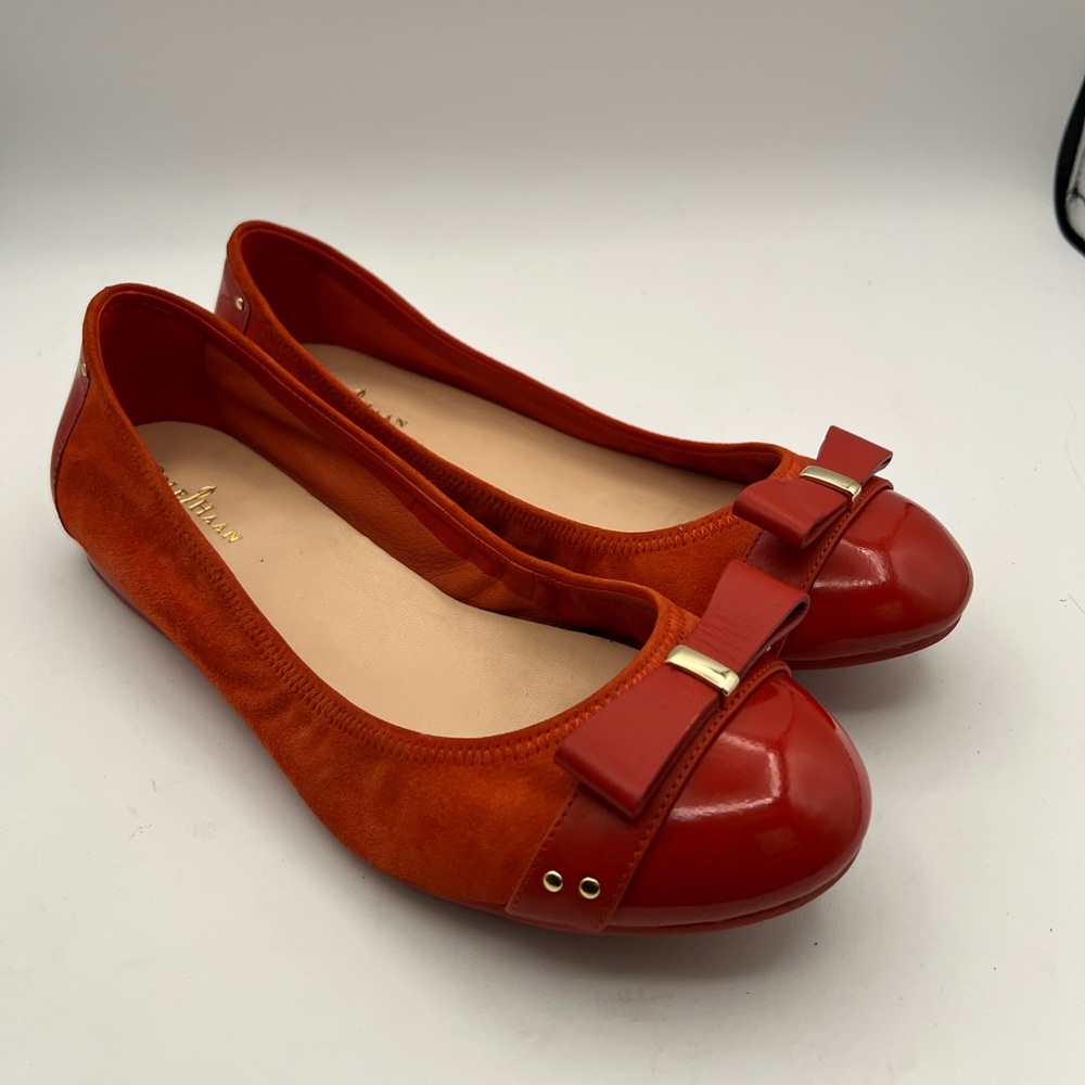 Cole Haan Air Monica Ballet Flats, Women's Shoes, Coral, Sz 7.5 AA (Narrow)